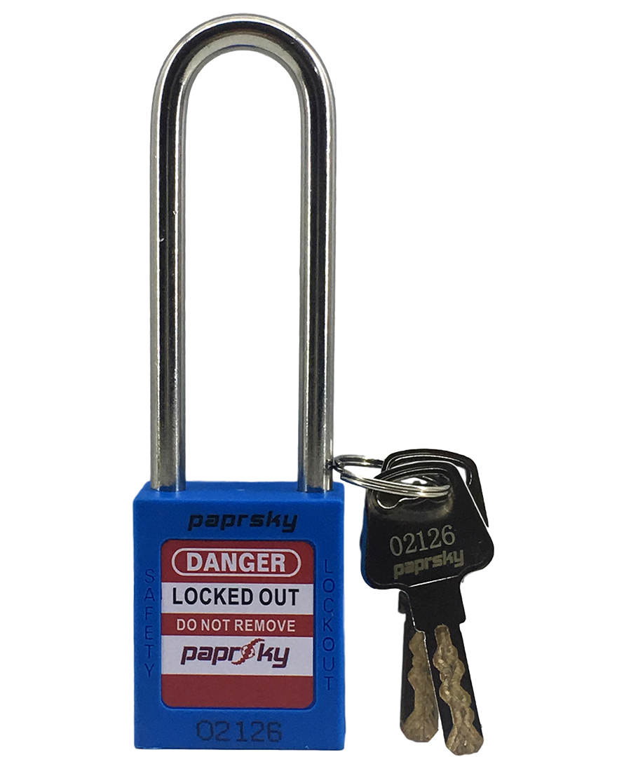 Blue Safety Padlock